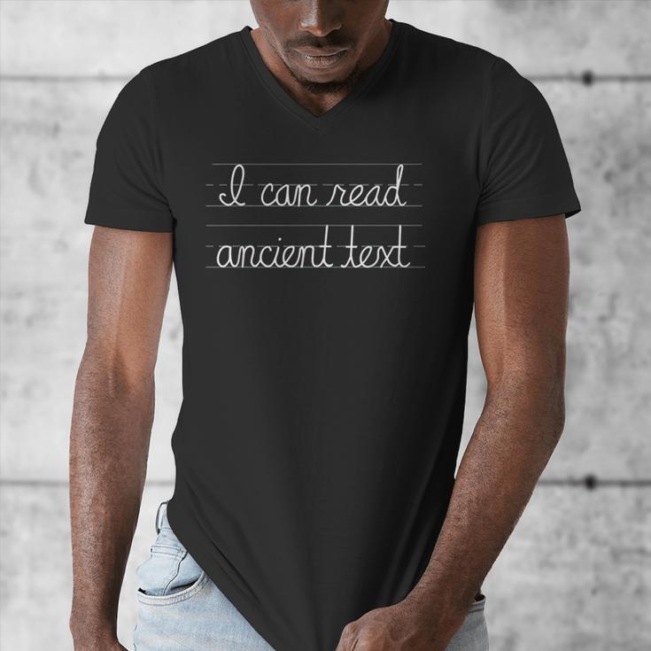 I Can Read Ancient Text English Teacher For Men Women Men's V-Neck T-Shirt, English Teacher Gifts, funny design I Can Read Ancient Text English Teacher For Men Women Men's V-Neck T-Shirt, English Teacher Gifts, funny design