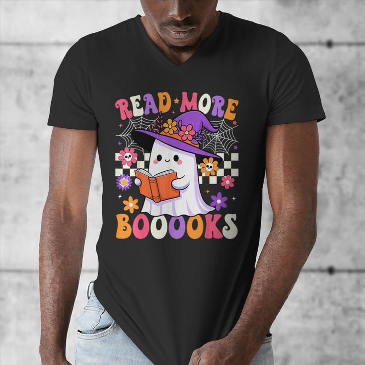 Read More Books Ghost Reading Book Teacher Halloween Men's V-Neck T-Shirt, funny design Read More Books Ghost Reading Book Teacher Halloween Men's V-Neck T-Shirt, funny design