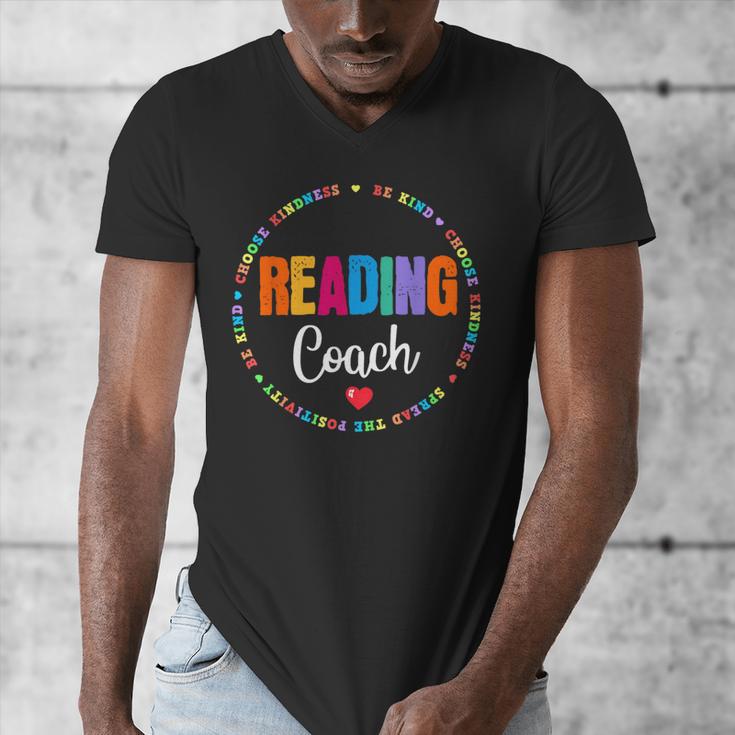 Reading Coach Teacher Interventionist Specialist Literacy Men's V-Neck T-Shirt, funny design Reading Coach Teacher Interventionist Specialist Literacy Men's V-Neck T-Shirt, funny design