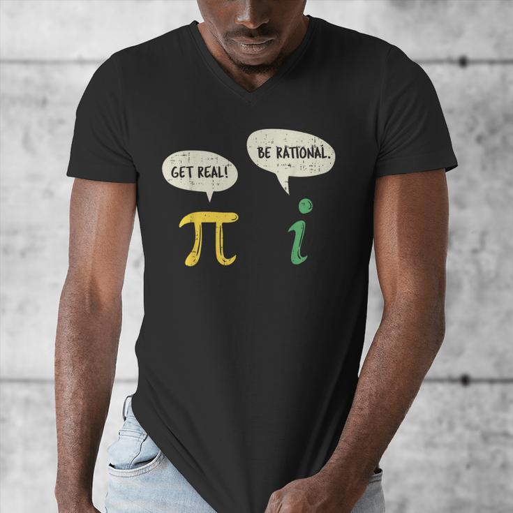 Get Real Be Rational Shirt Pi Math Teacher Geek Men's V-Neck T-Shirt, funny design Get Real Be Rational Shirt Pi Math Teacher Geek Men's V-Neck T-Shirt, funny design