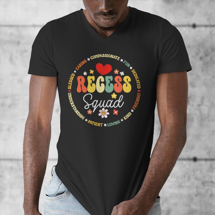 Recess Squad Crew Teachers Students Monitor Back To School Men's V-Neck T-Shirt, funny design Recess Squad Crew Teachers Students Monitor Back To School Men's V-Neck T-Shirt, funny design