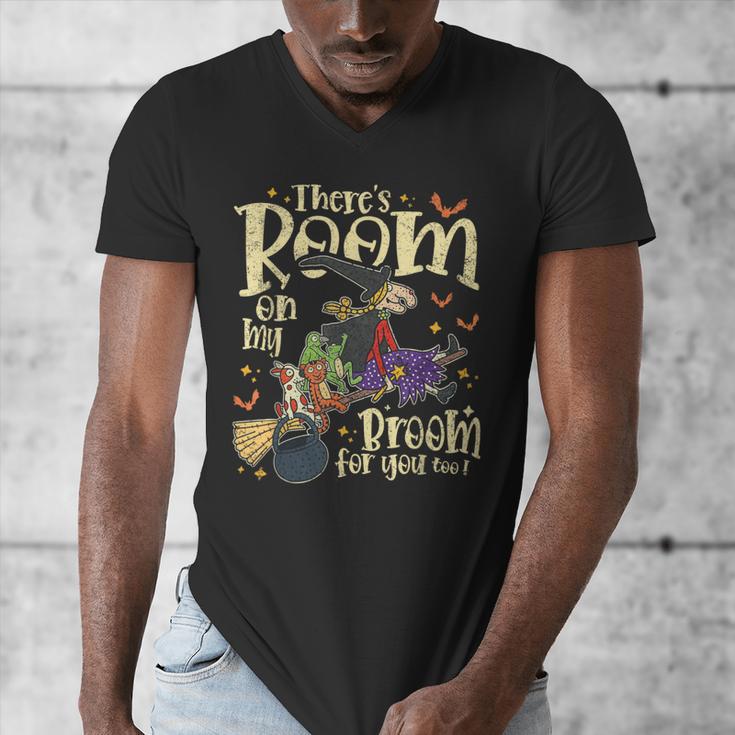 There's Room On My Broom For You Too Teacher Halloween Men's V-Neck T-Shirt, funny design There's Room On My Broom For You Too Teacher Halloween Men's V-Neck T-Shirt, funny design