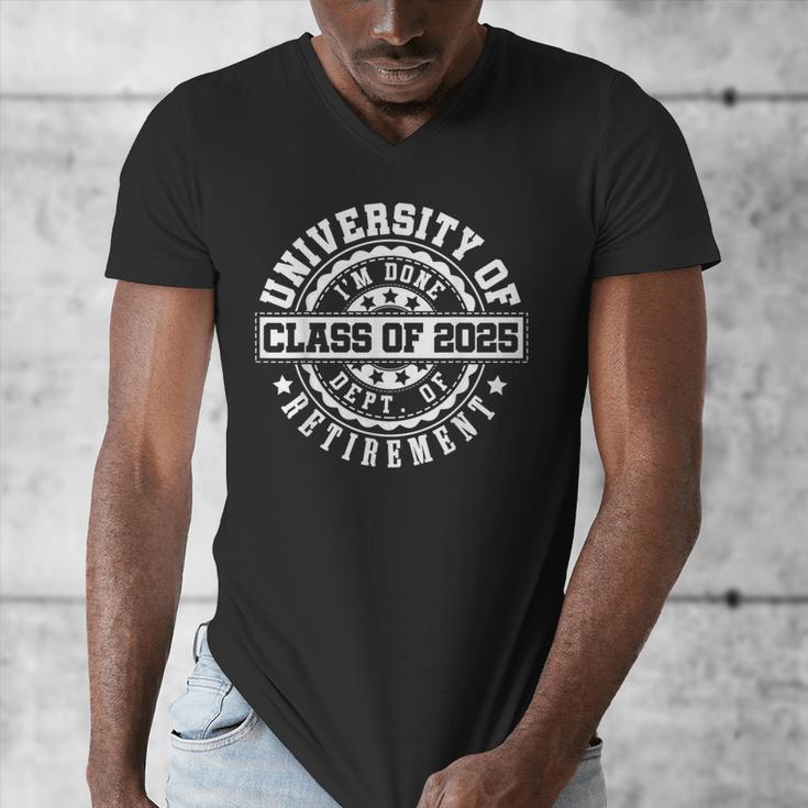 Retired 2025 For Teacher Retirement University Of I'm Done Men's V-Neck T-Shirt, funny design Retired 2025 For Teacher Retirement University Of I'm Done Men's V-Neck T-Shirt, funny design