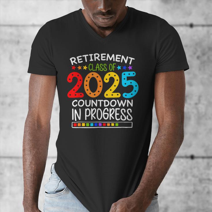 Retirement Class Of 2025 Teacher Countdown Loading Teacher Men's V-Neck T-Shirt, funny design Retirement Class Of 2025 Teacher Countdown Loading Teacher Men's V-Neck T-Shirt, funny design