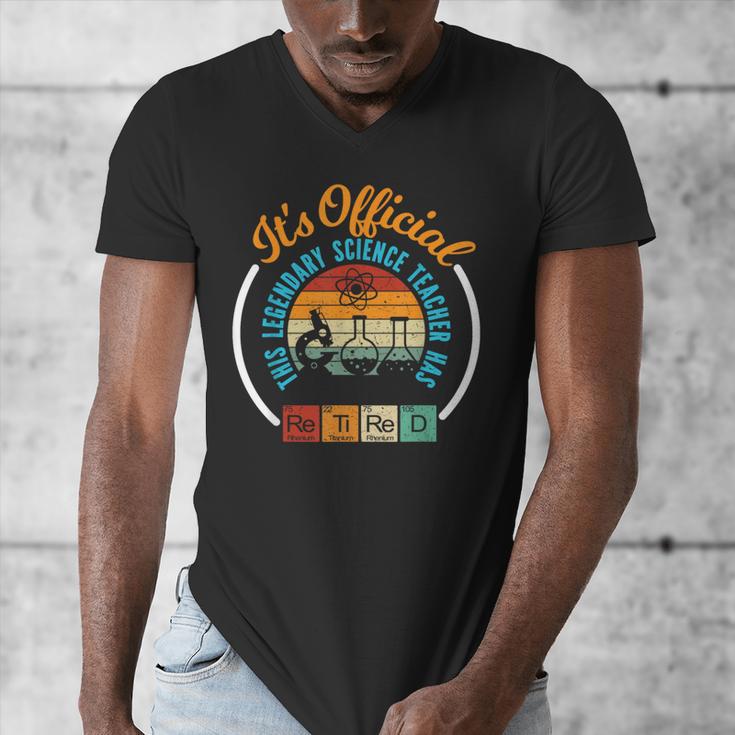 Retiring Science Teacher Retirement Men's V-Neck T-Shirt, Science Teacher Gifts, funny design