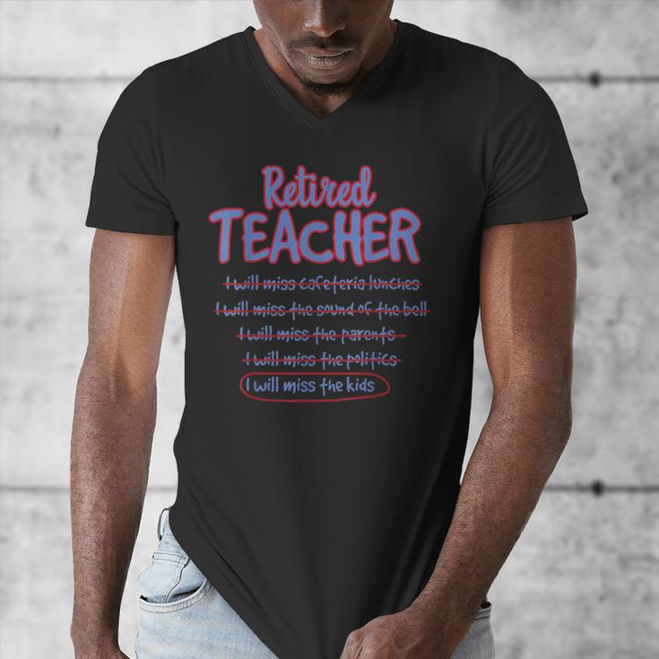 Retiring Teacher Tshirt For Retired Teachers For Men Women Men's V-Neck T-Shirt, funny design