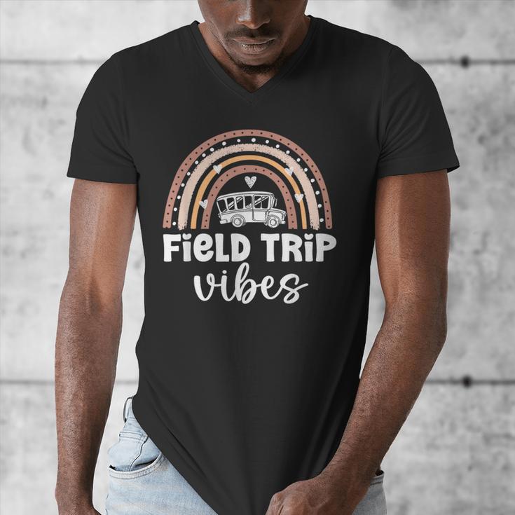 School Bus Trip Vibes Students Teachers Students Field Trip Men's V-Neck T-Shirt, funny design School Bus Trip Vibes Students Teachers Students Field Trip Men's V-Neck T-Shirt, funny design