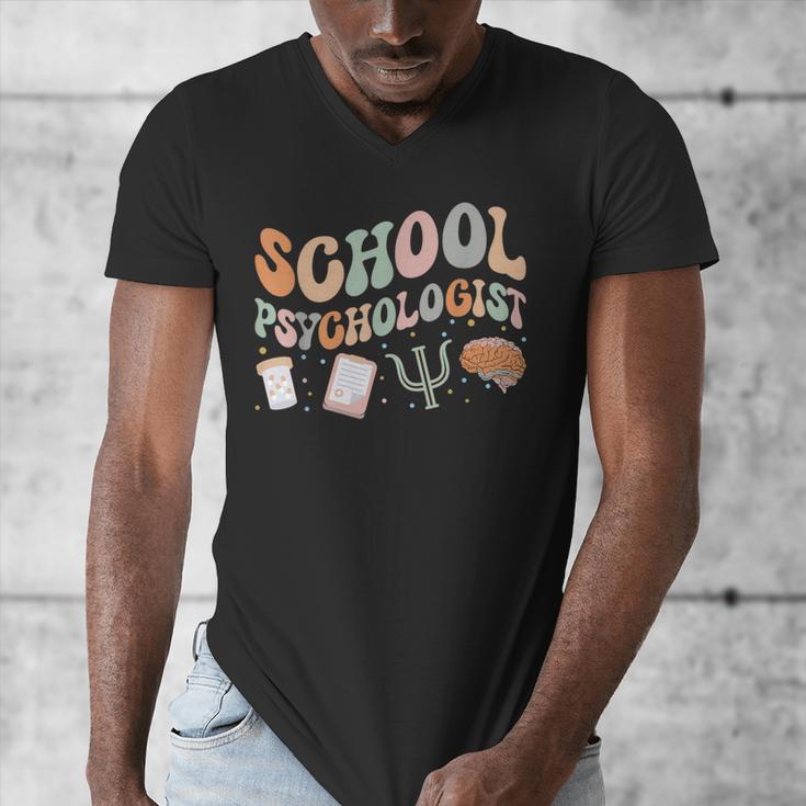 School Psychologist Teacher Psychology School Psychologist Men's V-Neck T-Shirt, funny design School Psychologist Teacher Psychology School Psychologist Men's V-Neck T-Shirt, funny design
