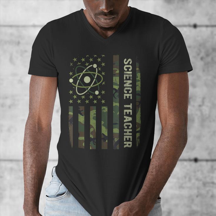 Science Teacher Camo American Flag Back To School Men's V-Neck T-Shirt, Science Teacher Gifts, funny design Science Teacher Camo American Flag Back To School Men's V-Neck T-Shirt, Science Teacher Gifts, funny design