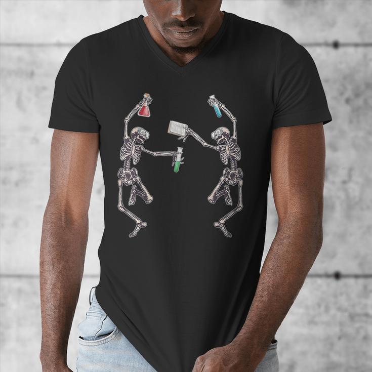 Science Teacher Dancing Skeleton Halloween Chemist Scientist Men's V-Neck T-Shirt, Science Teacher Gifts, funny design Science Teacher Dancing Skeleton Halloween Chemist Scientist Men's V-Neck T-Shirt, Science Teacher Gifts, funny design