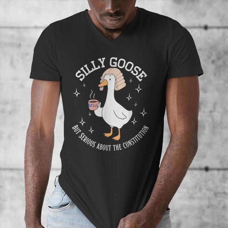 Silly Goose Constitution History Teacher Middle School Men's V-Neck T-Shirt, History Teacher Gifts, funny design Silly Goose Constitution History Teacher Middle School Men's V-Neck T-Shirt, History Teacher Gifts, funny design