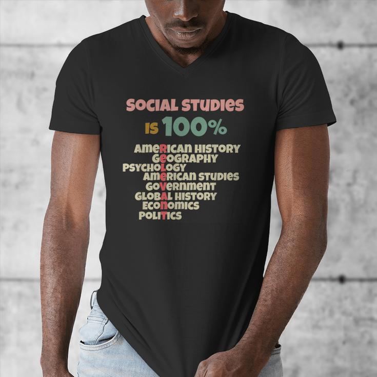 Social Studies Is Relevant History Teacher History Buff Men's V-Neck T-Shirt, History Teacher Gifts, funny design