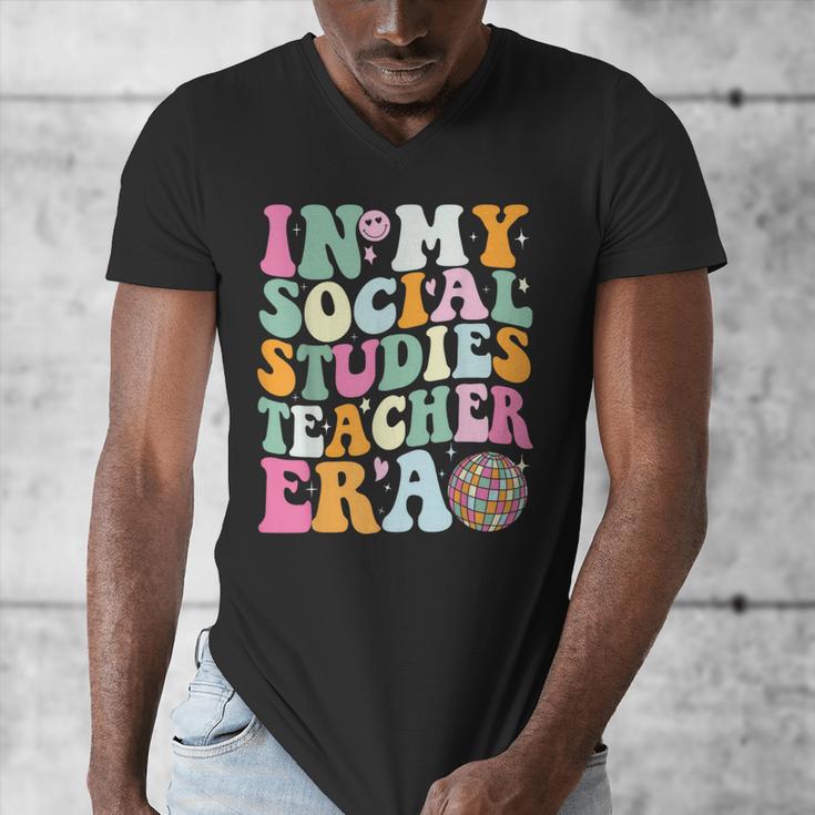 In My Social Studies Teacher Era Cute Social Studies Teacher Men's V-Neck T-Shirt, funny design In My Social Studies Teacher Era Cute Social Studies Teacher Men's V-Neck T-Shirt, funny design