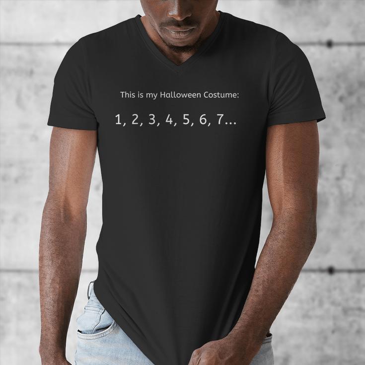 Someone You Can Count On Halloween Costume For Math Teachers Men Women Men's V-Neck T-Shirt, funny design Someone You Can Count On Halloween Costume For Math Teachers Men Women Men's V-Neck T-Shirt, funny design