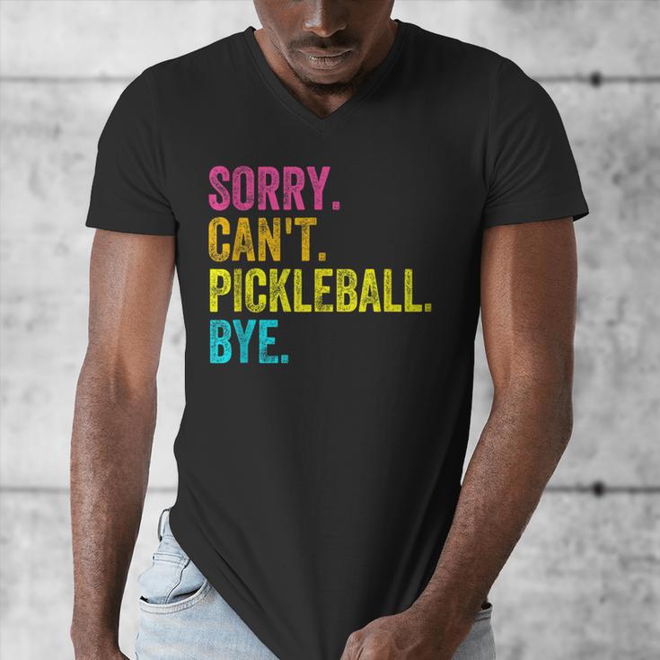 Sorry Can't Pickleball Bye Teacher Student Sport Men's V-Neck T-Shirt, funny design Sorry Can't Pickleball Bye Teacher Student Sport Men's V-Neck T-Shirt, funny design