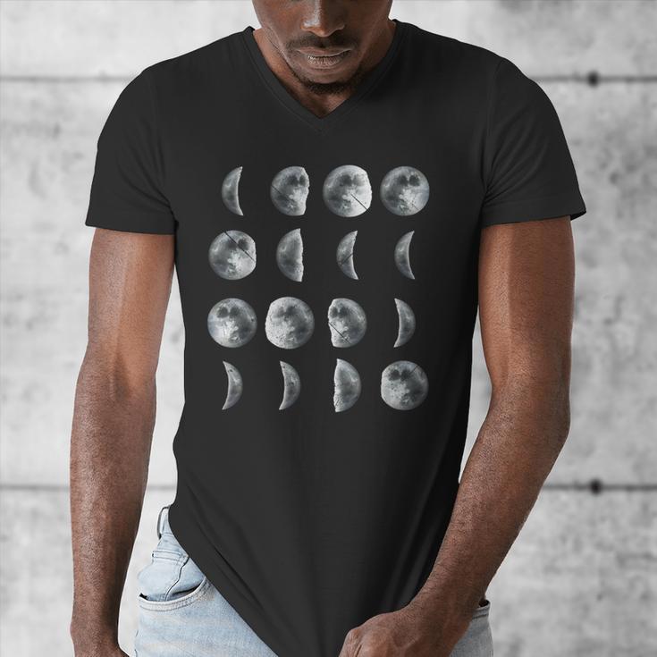 Space Science Student Teacher Leonard Moon Phases Men Women Kids Men's V-Neck T-Shirt, Science Teacher Gifts, funny design