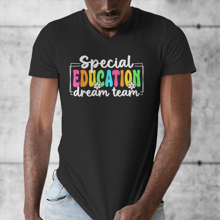 Special Education Dream Team Back To School SPED Teacher Men's V-Neck T-Shirt, funny design Special Education Dream Team Back To School SPED Teacher Men's V-Neck T-Shirt, funny design