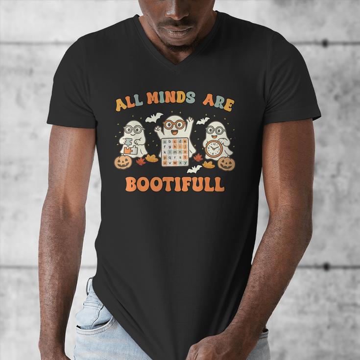 Special Education All Minds SPED Teacher Ghost Halloween Men's V-Neck T-Shirt, funny design Special Education All Minds SPED Teacher Ghost Halloween Men's V-Neck T-Shirt, funny design