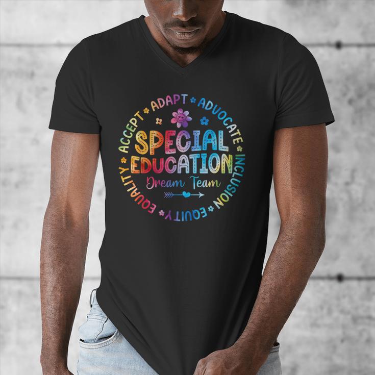 Special Education Squad Dream Team SPED Teacher Back School Men's V-Neck T-Shirt, funny design Special Education Squad Dream Team SPED Teacher Back School Men's V-Neck T-Shirt, funny design