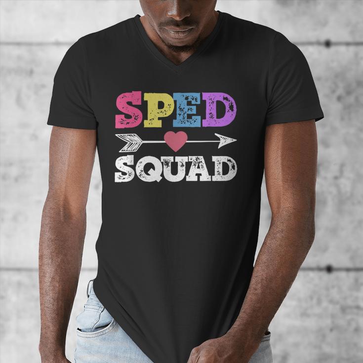 Special Education Squad Shirt SPED Squad Teacher's Day For Men Women Men's V-Neck T-Shirt, funny design Special Education Squad Shirt SPED Squad Teacher's Day For Men Women Men's V-Neck T-Shirt, funny design