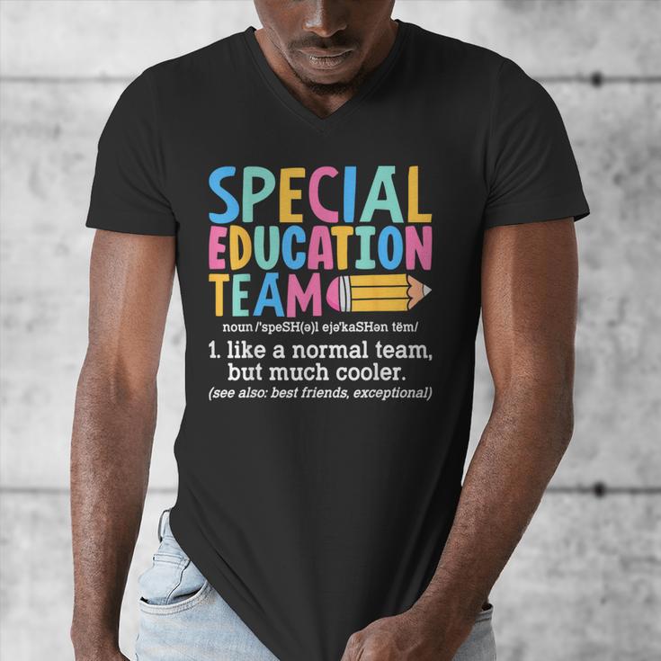 Special Education Team Definition Retro Ed Team Crew Teacher Men's V-Neck T-Shirt, funny design Special Education Team Definition Retro Ed Team Crew Teacher Men's V-Neck T-Shirt, funny design
