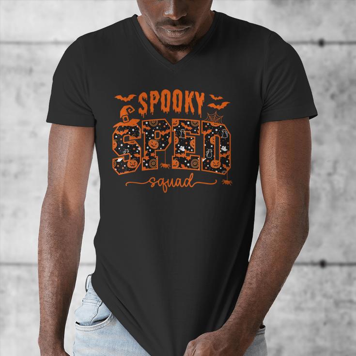 Sped Squad Team Special Education Teacher Halloween Men's V-Neck T-Shirt, funny design Sped Squad Team Special Education Teacher Halloween Men's V-Neck T-Shirt, funny design