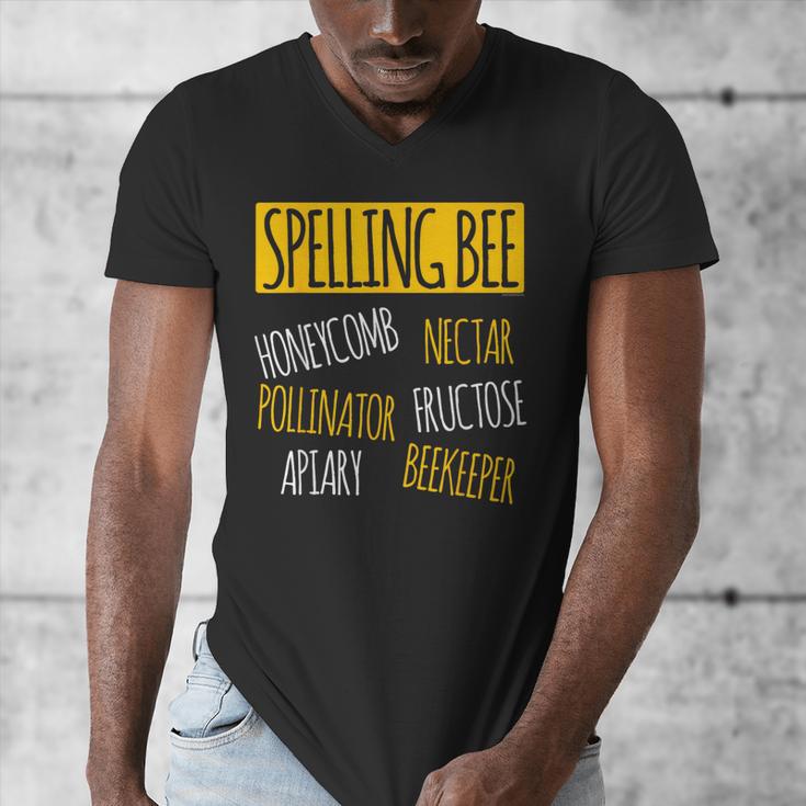 Spelling Bee Halloween Pun Costume Beekeeper Teacher Men's V-Neck T-Shirt, funny design Spelling Bee Halloween Pun Costume Beekeeper Teacher Men's V-Neck T-Shirt, funny design