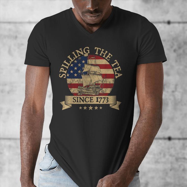 Spilling The Tea Since 1773 Vintage Us History Teacher Men's V-Neck T-Shirt, History Teacher Gifts, funny design Spilling The Tea Since 1773 Vintage Us History Teacher Men's V-Neck T-Shirt, History Teacher Gifts, funny design