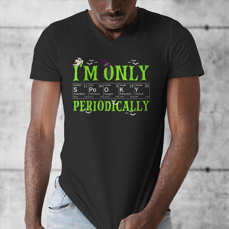 Only Spooky Periodically Halloween Chemistry Teacher Men Women Men's V-Neck T-Shirt, funny design Only Spooky Periodically Halloween Chemistry Teacher Men Women Men's V-Neck T-Shirt, funny design