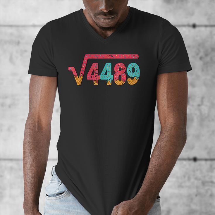 Square Root 4489 Slang Math Teacher Six Seven 6 7 Meme 67 Men's V-Neck T-Shirt, funny design