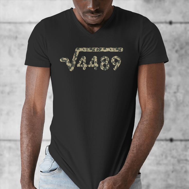 Square Root 4489 Slang Math Teacher Six Seven 6 7 Meme Camo Men's V-Neck T-Shirt, funny design Square Root 4489 Slang Math Teacher Six Seven 6 7 Meme Camo Men's V-Neck T-Shirt, funny design