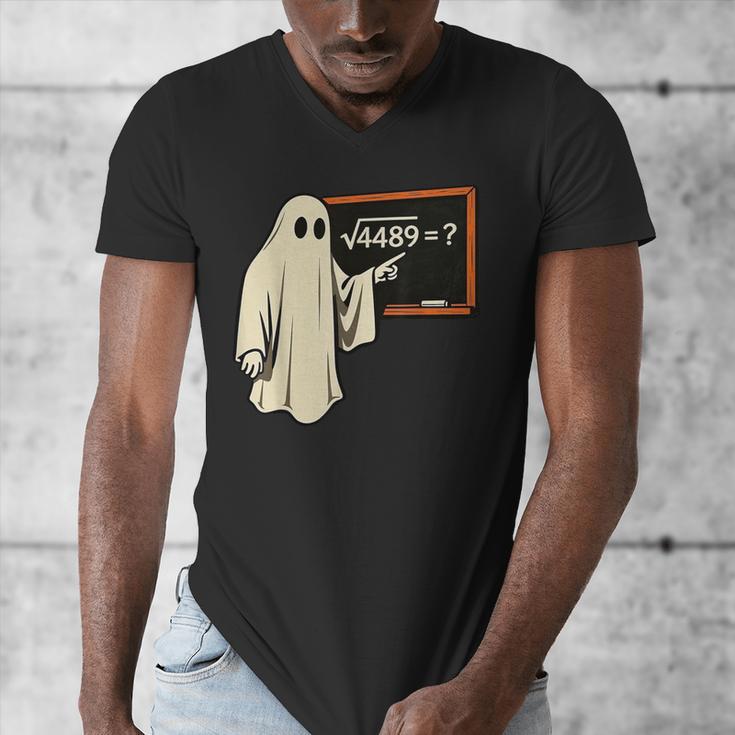 Square Root 67 Ghost Math Teacher 4489 Meme Halloween Men's V-Neck T-Shirt, funny design Square Root 67 Ghost Math Teacher 4489 Meme Halloween Men's V-Neck T-Shirt, funny design