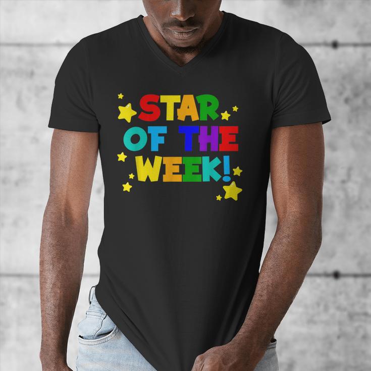 Star Of The Week Cheerful Recognition Student Teachers Class Men Women Kids Men's V-Neck T-Shirt, funny design Star Of The Week Cheerful Recognition Student Teachers Class Men Women Kids Men's V-Neck T-Shirt, funny design