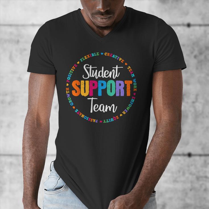 Student Support Team Counselor Social Worker Teacher Crew Men's V-Neck T-Shirt, funny design