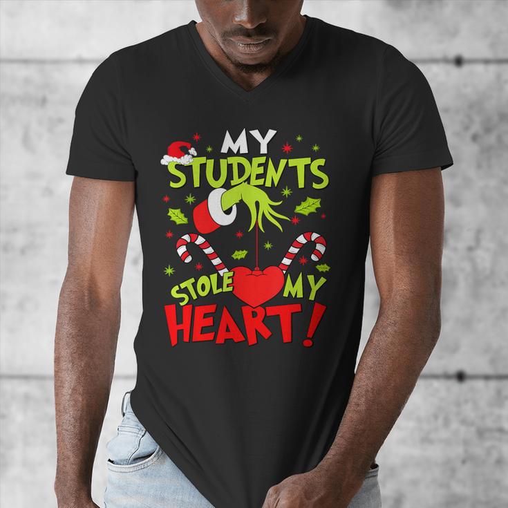My Students Stole My Heart Teacher Holiday Merry Christmas Men's V-Neck T-Shirt, funny design My Students Stole My Heart Teacher Holiday Merry Christmas Men's V-Neck T-Shirt, funny design