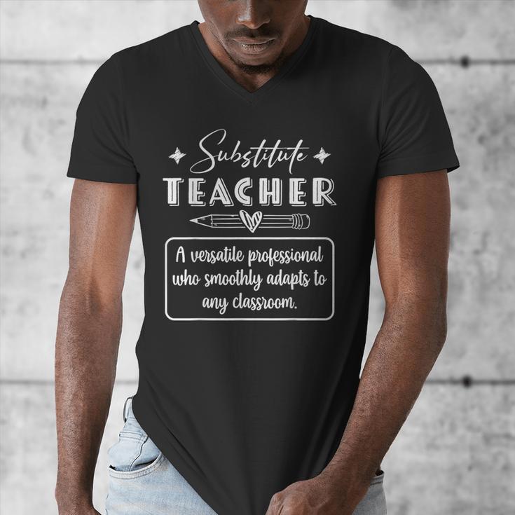 Substitute Teacher Definition Men's V-Neck T-Shirt, funny design Substitute Teacher Definition Men's V-Neck T-Shirt, funny design