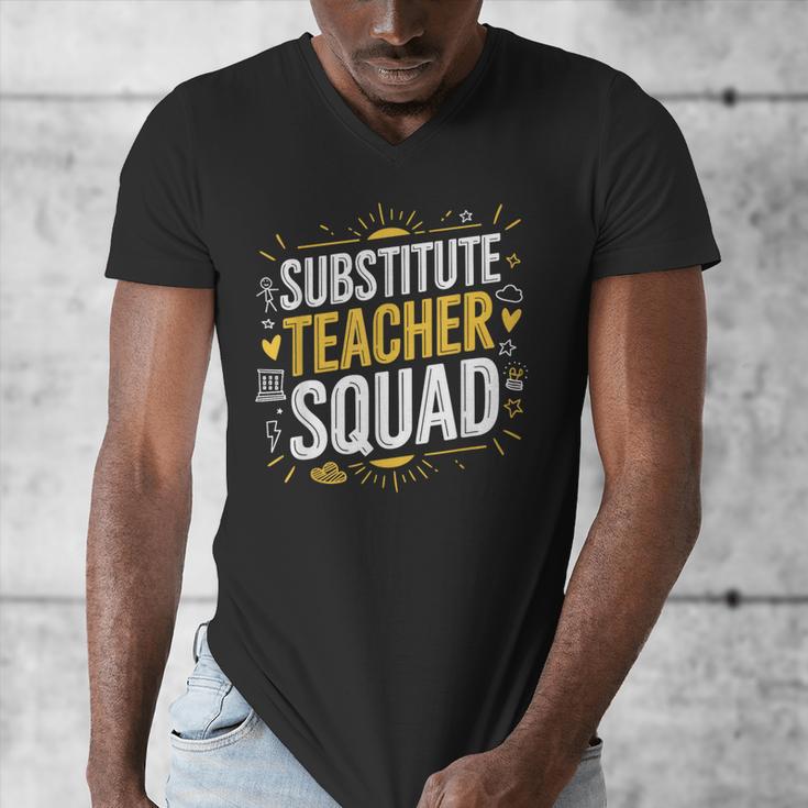 Substitute Teacher Squad Sub Teacher Substitute Teaching Men's V-Neck T-Shirt, funny design Substitute Teacher Squad Sub Teacher Substitute Teaching Men's V-Neck T-Shirt, funny design