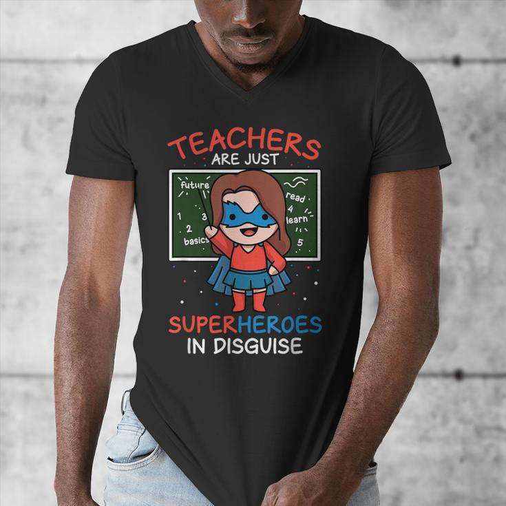 Super Hero Teacher Superheroes In Disguise Men's V-Neck T-Shirt, Super Teacher Gifts, funny design Super Hero Teacher Superheroes In Disguise Men's V-Neck T-Shirt, Super Teacher Gifts, funny design