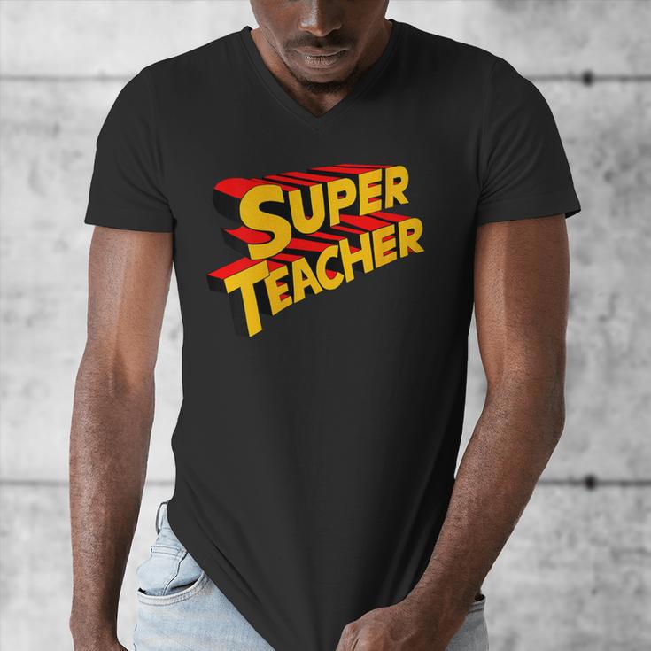 Super Teacher SuperTeacher Men's V-Neck T-Shirt, Super Teacher Gifts, funny design Super Teacher SuperTeacher Men's V-Neck T-Shirt, Super Teacher Gifts, funny design