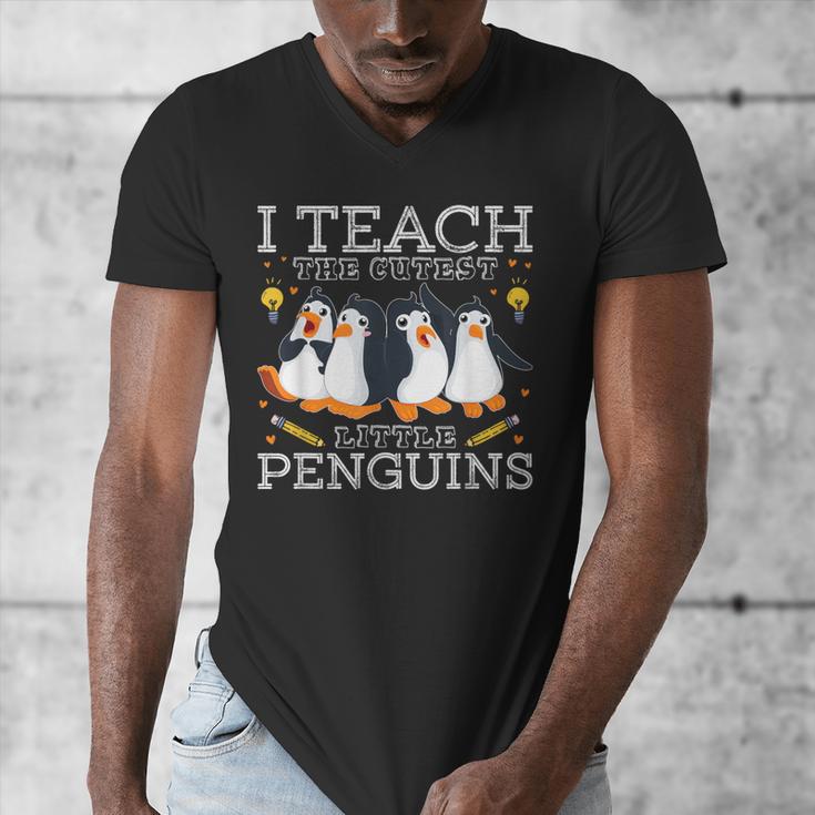 I Teach The Cutest Little Penguins Cute School Teacher Tee Men's V-Neck T-Shirt, funny design I Teach The Cutest Little Penguins Cute School Teacher Tee Men's V-Neck T-Shirt, funny design