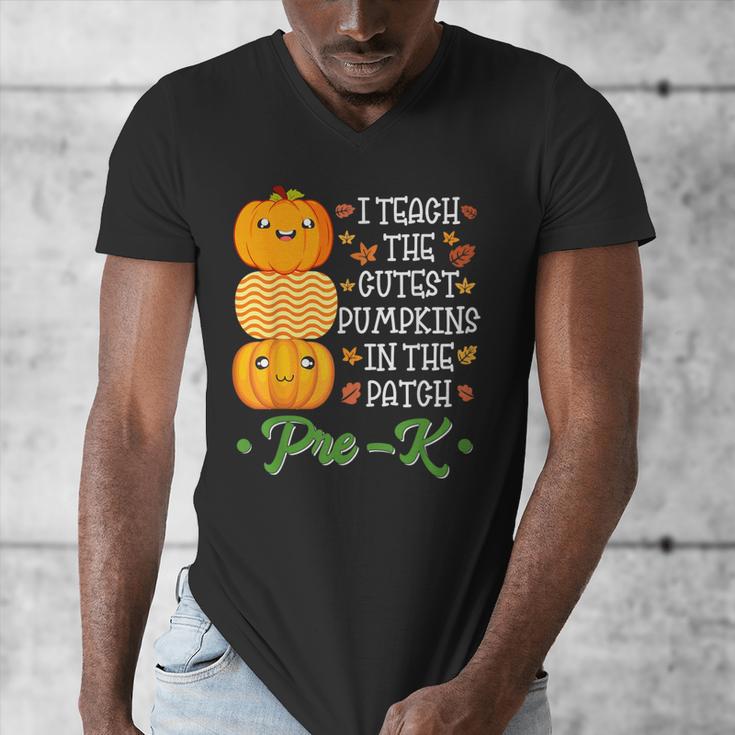 I Teach Cutest Pumpkins In Patch Thanksgiving Teacher Pre-K For Men Women Men's V-Neck T-Shirt, funny design I Teach Cutest Pumpkins In Patch Thanksgiving Teacher Pre-K For Men Women Men's V-Neck T-Shirt, funny design