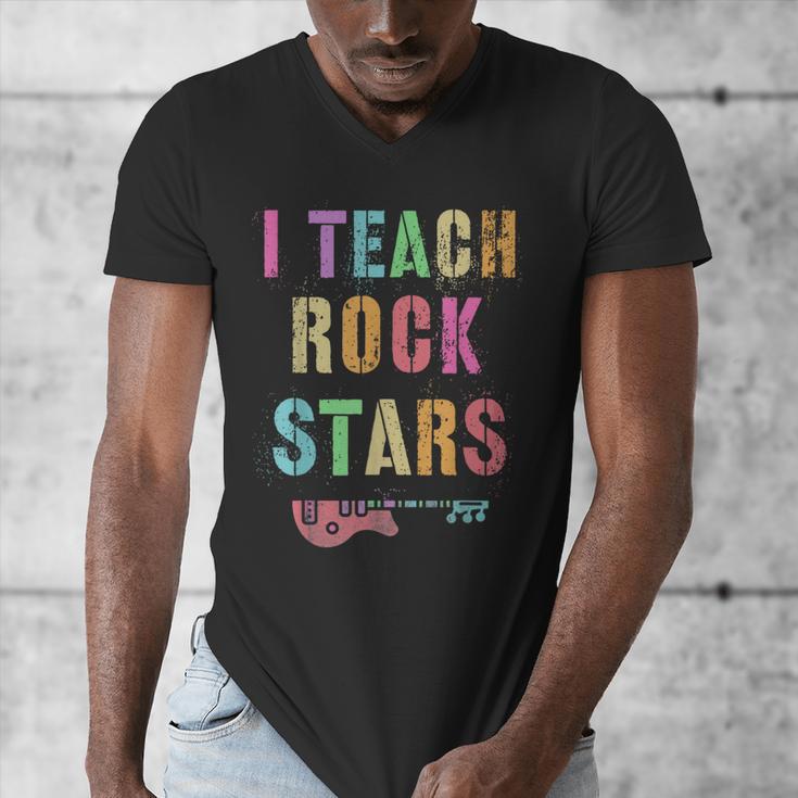 I TEACH ROCKSTARS Band Vibes Teacher Rocks My Music Teaching Men's V-Neck T-Shirt, funny design I TEACH ROCKSTARS Band Vibes Teacher Rocks My Music Teaching Men's V-Neck T-Shirt, funny design