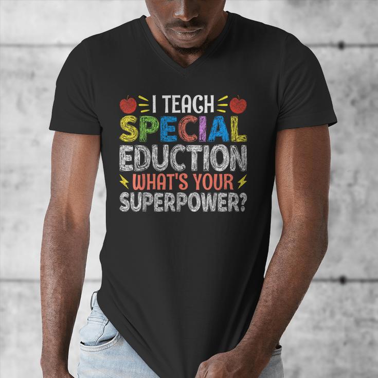 I Teach Special Education SPED Special Education Teacher For Men Women Men's V-Neck T-Shirt, funny design