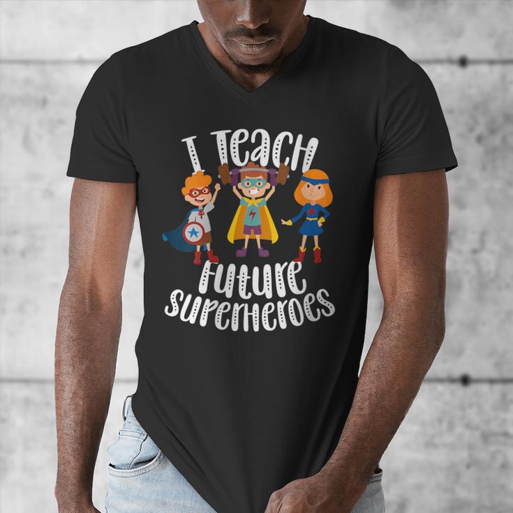 I Teach Superheroes Cute Back To School Teacher Men's V-Neck T-Shirt, funny design I Teach Superheroes Cute Back To School Teacher Men's V-Neck T-Shirt, funny design