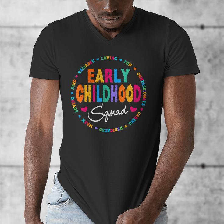Teacher Early Childhood Squad T-Shirt Men's V-Neck T-Shirt, funny design