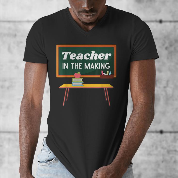 Teacher In The Making Future Teacher Kids Back To School Men's V-Neck T-Shirt, Future Teacher Gifts, funny design Teacher In The Making Future Teacher Kids Back To School Men's V-Neck T-Shirt, Future Teacher Gifts, funny design