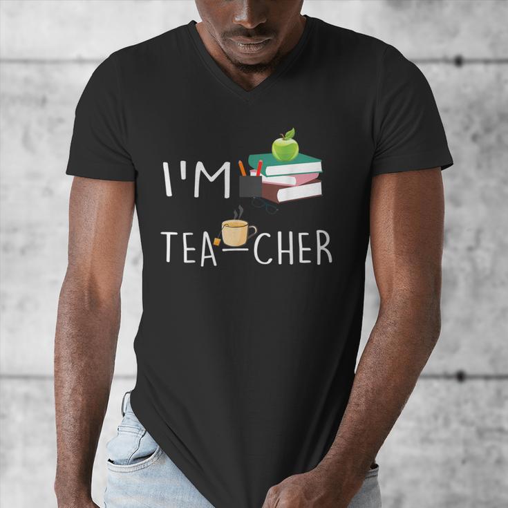 Teacher Puns I'm Tea-Cher Tea Lover Fun Teacher For Men Women Men's V-Neck T-Shirt, funny design Teacher Puns I'm Tea-Cher Tea Lover Fun Teacher For Men Women Men's V-Neck T-Shirt, funny design