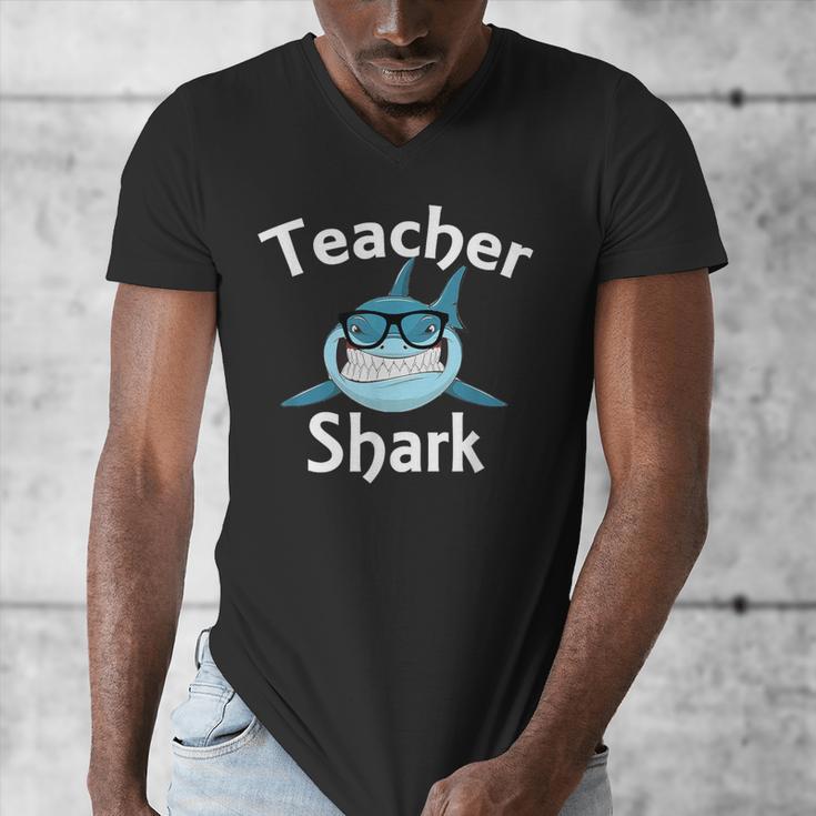 Teacher Shark Teacher For Men Women Men's V-Neck T-Shirt, funny design Teacher Shark Teacher For Men Women Men's V-Neck T-Shirt, funny design