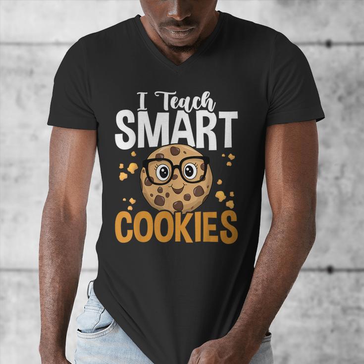 Teacher I Teach Smart Cookies Nerd Men's V-Neck T-Shirt, funny design Teacher I Teach Smart Cookies Nerd Men's V-Neck T-Shirt, funny design