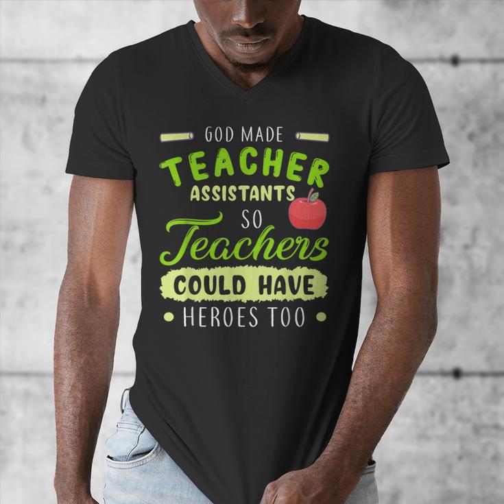 Teacher Teaching Assistant Aide Hero Men's V-Neck T-Shirt, funny design Teacher Teaching Assistant Aide Hero Men's V-Neck T-Shirt, funny design